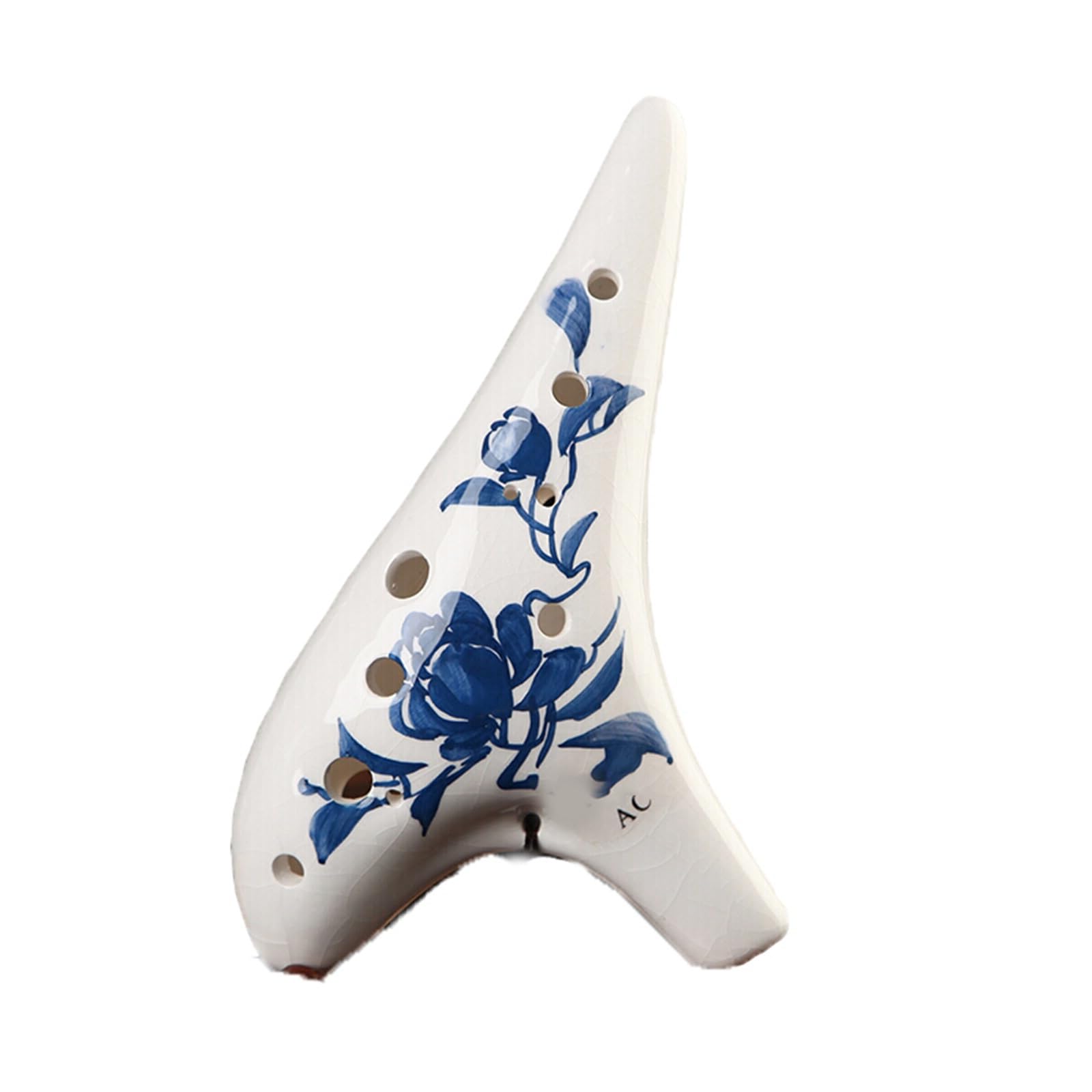 Ocarina Ocarina In Porcellana Bianca E Blu Stile Alto Do Maggiore Strumento Professionale Per Principianti