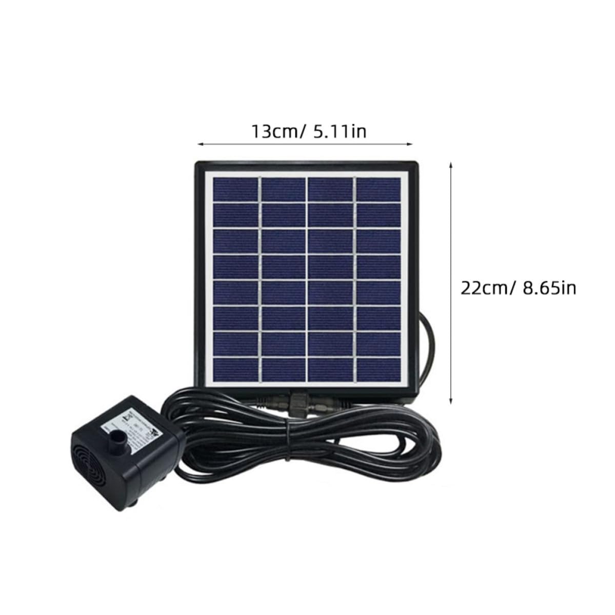 Schwimmender Solarbrunnen 4w Abs für Wasserpool und Fischbecken