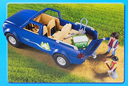 Playmobil 5669 Campeurs Avec Pick Up Et Tente - vue 4