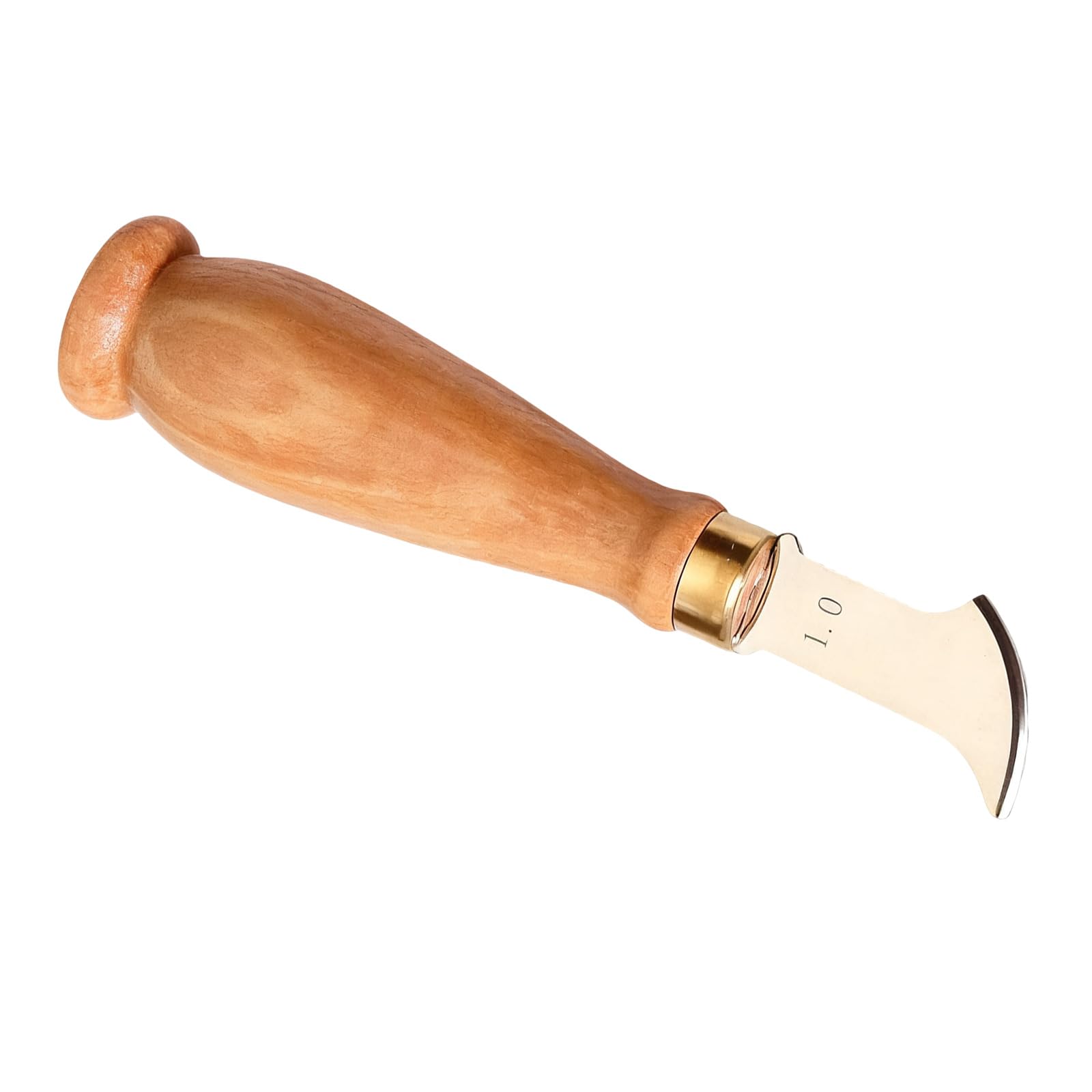 Xinsheinelry Stainless Steel Leather Creaser Tool Wood Handle Craft Grooving for Stitching Line Marking Leatherworking Wooden Handle