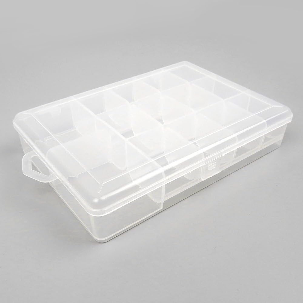 BOX022 Clear Beads Tackle Box Fishing Lure Jewelry Nail Art Small Parts Display Plastic transparent Case Storage Organizer Containers kisten boxen boite