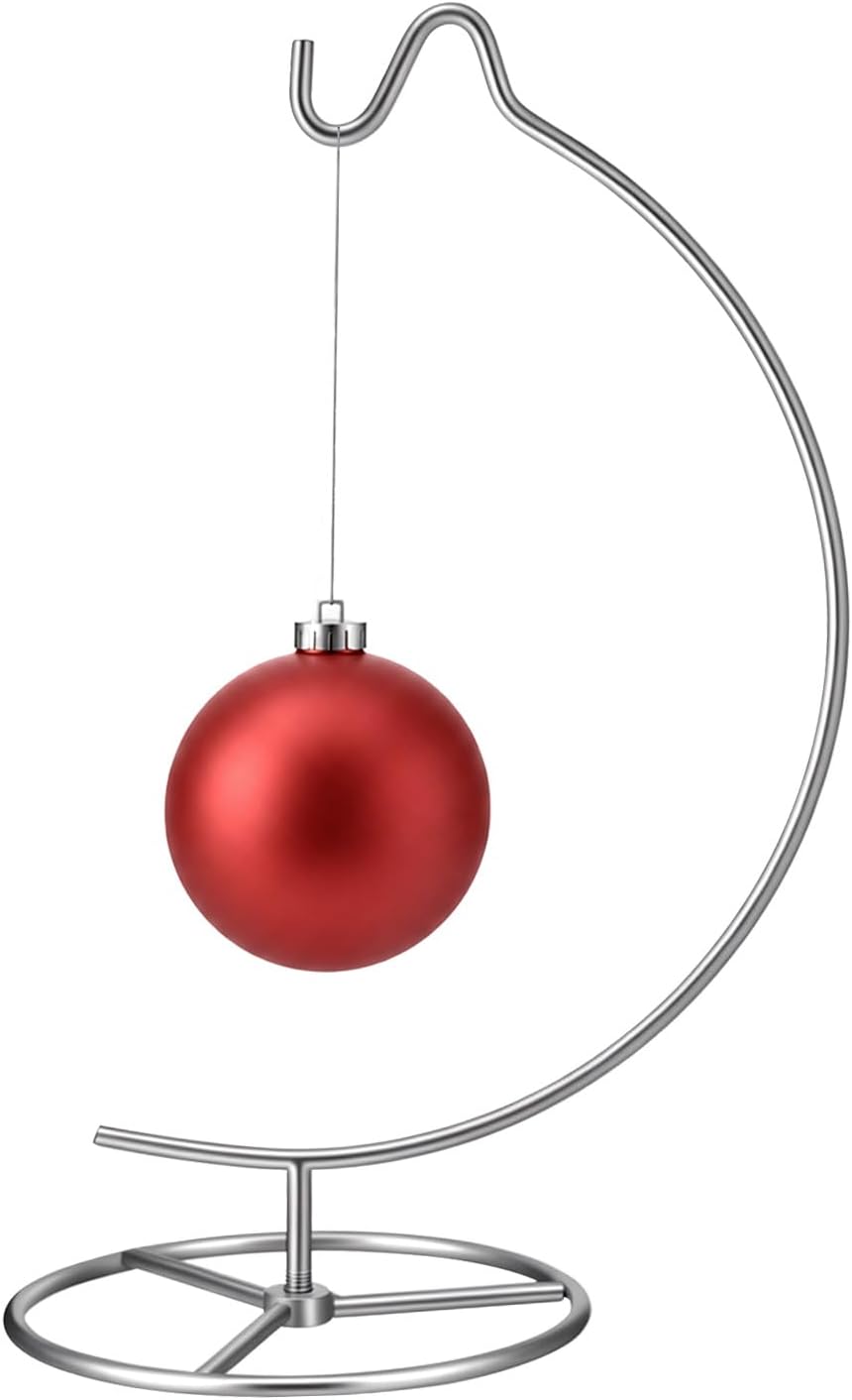 Ornament Display Stand, Metal Ornament Hanger Stand for Christmas(Gold)
