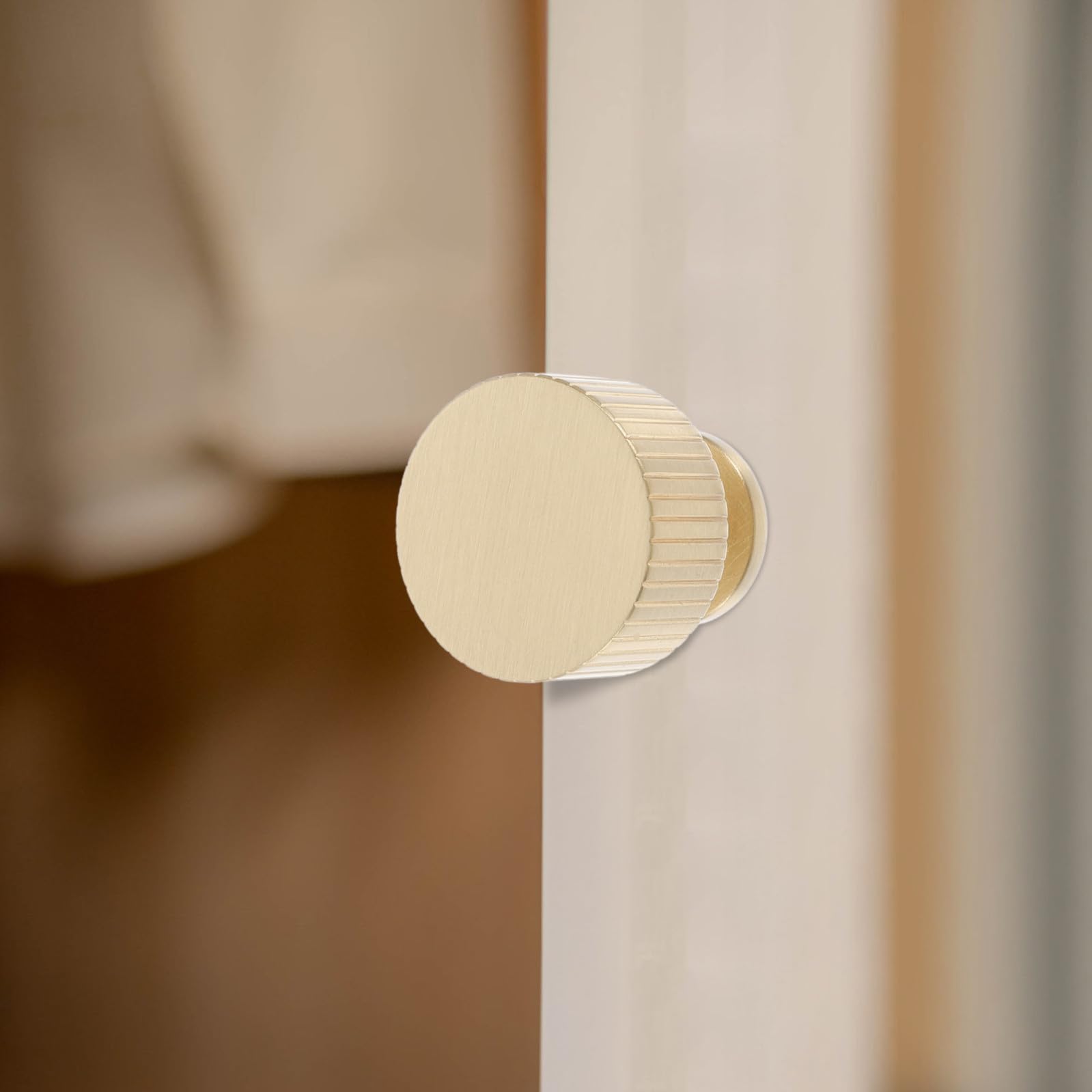 balacoo Pomelli per Mobili in Ottone Oro 5 Pezzi Manopole Rotonde per Armadi e Scarpiere Design Europeo Elegante Installazione Facile
