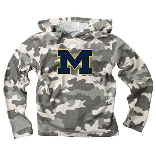Wes and Willy Youth Boys College Camo Long Sleeve Hooded...