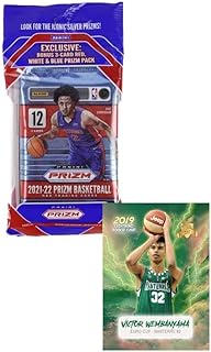 BRAND NEW 2021-22 Panini PRIZM Factory Sealed JUMBO Cello Basketball Card Pack - 15 Cards Per Pack (Includes 3 Red White B...