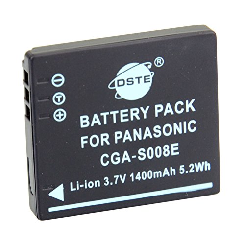 Batería compatible Panasonic Lumix CGA-S008E DSTE con cargador para SDR-S7 SDR-S9 SDR-S10 4
