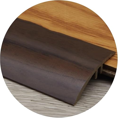 Miniatura 10 de HCZION Tira de transición de umbral de alfombra, tapetes para pisos, reductor de borde superpuesto, rampa de borde biselado de PVC, tira de umbral