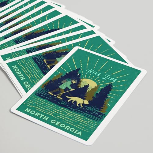 Baraja de 52 cartas tamaño póker Lake Life Series miniatura 5