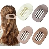 Flat Hair Clips For Women, Large French Flat Claw Clips, Strong Fixation, Comfortable And Versatile, Suitable For Thick, Thin, Long Hair (Style-A)