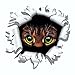 carstyling XXL Aufkleber Einschussloch 90 mm Motiv Katze ~ schneller Versand innerhalb 24 Stunden ~