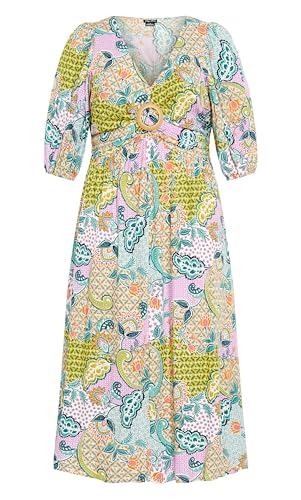 Image of City Chic Women's Plus Size Maxi Dress - Daydream Print