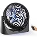 Price comparison product image USB Fans Desk Fan 8 inch with Remote, USB Operated Fan Desktop Air Circulator with RGB Mood Light Strong & Quiet Speeds 3 Timers 360° Adjustment, Portable Personal Table Fan for Home Office Dorm RV
