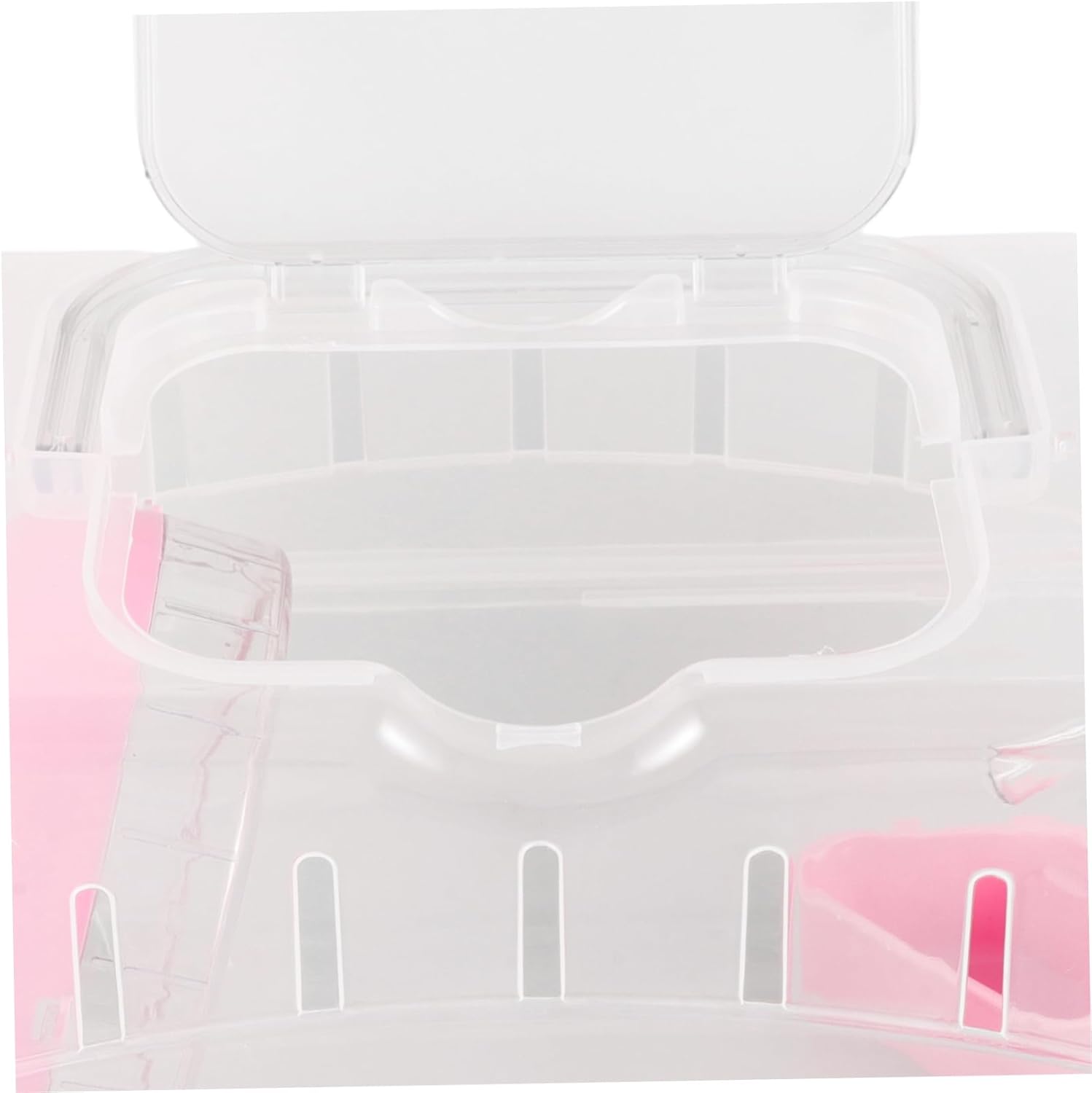 BESPORTBLE 4pcs Portable Hamster Cage Transparent Travel Carrier for Hamsters and Guinea Pigs Multifunctional Outdoor Pet Cage Convenient for Travel and Easy Maintenance Design