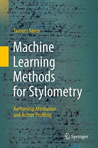 Buy Machine Learning Methods for Stylometry — BookShops.in