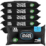 DUDE Wipes Unscented Flushable Wipes - Extra-Large...