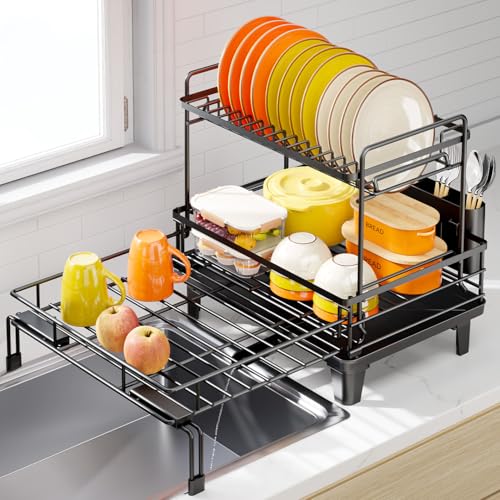 Urackify Expandable Sink Dish Drying Rack