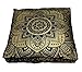 Coussin de Coussin de méditation Indien Tapisserie Boho Coussin de Sol Fait Main Taie d'oreiller Insert de Tabouret de Boho Assis Ottoman Boho Mandala Ensemble lit et lit Enfant