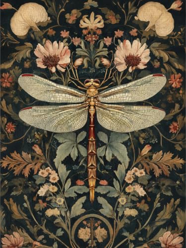 Dragonfly Diamond Painting Kits for Adults Beginners Gem Art DIY Craft