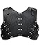 Jeruikayu Medieval Faux Leather Breastplate, Vintage Roman Knight Shooter Armor, Adjustable Armor Armor Short Vest.