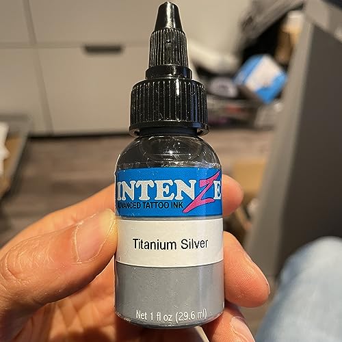 Intenze Tattoo Ink Titanium Silver 1 oz
