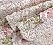 Chezmoi Collection Rosy 3-Piece King Size Printed Patchwork Cotton Quilt Set - Pink Flower Floral Striped Polka Dots - Stone Washed Lightweight Bedspread, King Size