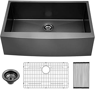 Lordear Farmhouse Sink 33 Inch Apron Single B...,