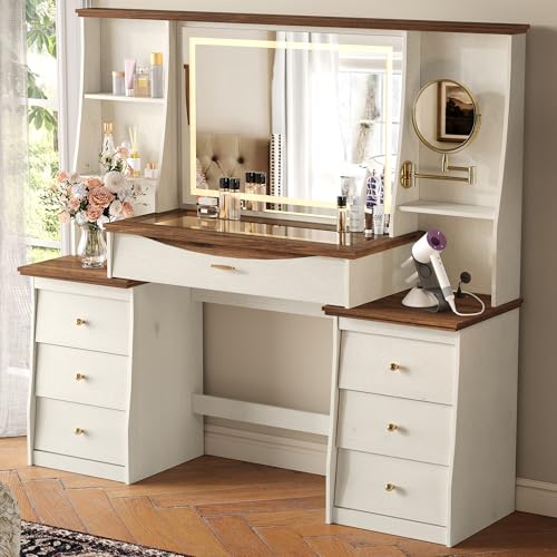 STO'SENSE White Makeup Vanity Desk