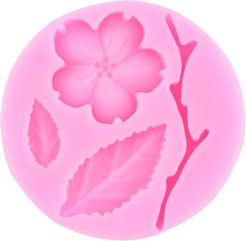 Miniatura 7 de RFGHAC Moldes de silicona para decoración de pasteles, decoración de cupcakes, pasta de caramelo de chocolate, pasta de goma de mascar, juego de 6