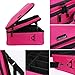 Docolor Makeup Train Case Multi Functional Professional Portable Makeup Bag Make Up Artist Box Cosmetic Organizer for Christmas Gift Cosmetics Makeup Brushes Beauty Tool (Pink,Large)