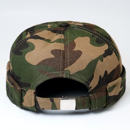 Image of Dome Brimless Hats for Women Men Beanie Docker Cap Sailor Skull Cap