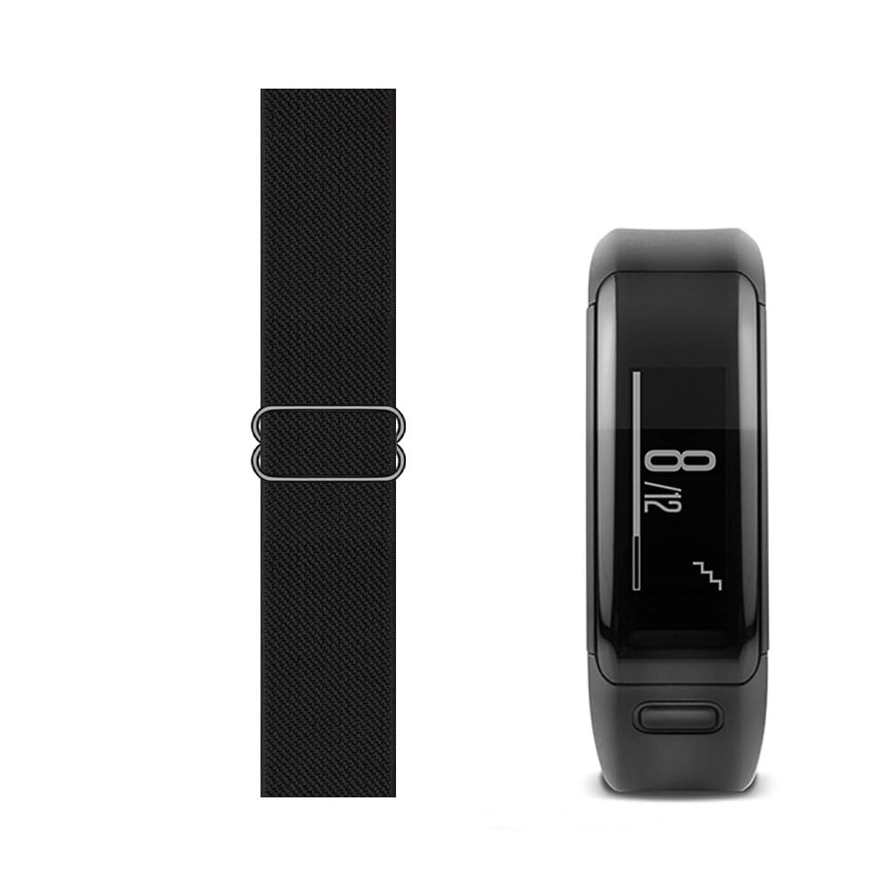 C2D JOY Stretchy Loop Strap Adjustable Elastic Nylon Wristband Compatible with Garmin vivosmart hr/hr+ and Approach x40 Watch-image-41