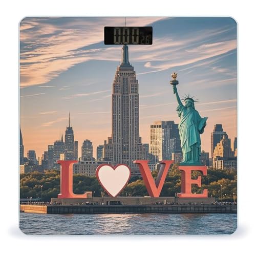 Báscula Digital Love from New York de Vidrio Templado miniatura 1