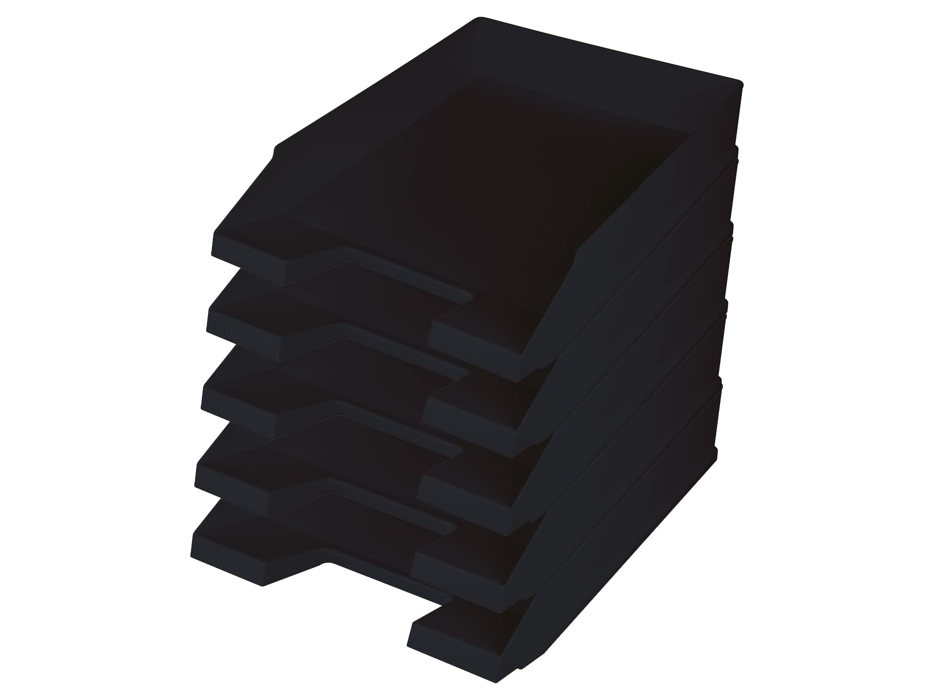 Helit H2661695 Letter Tray "the Green Staff" DIN A4-C4 Recycled Plastic Blue Angel Certified Anthracite/Black Pack of 5