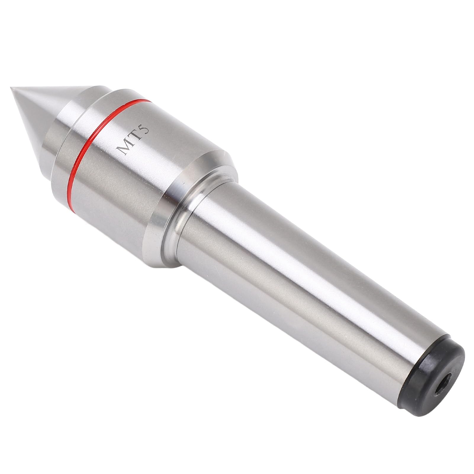 FTVOGUE Centro Vivo MT5 de Alta Resistencia, Junta Cónica de Acero con Alto Contenido de Carbono para Torno, ángulo Superior de 60 Grados, Precisión para Maquinistas y Carpinteros