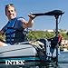 INTEX 68631E Transom Trolling Motor: Easy to Attach – Built-In Battery Meter – Quiet Motor – Weed Escape Mode – Suitable for Freshwater and Saltwater