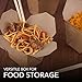 Take Out Food Containers 16 Oz Microwaveable Kraft Brown Paper Chinese Takeout Box (50 Pack) Leak and Grease Resistant Stackable Pint Size To Go Boxes - Recyclable Food Containers - Party Favor Box