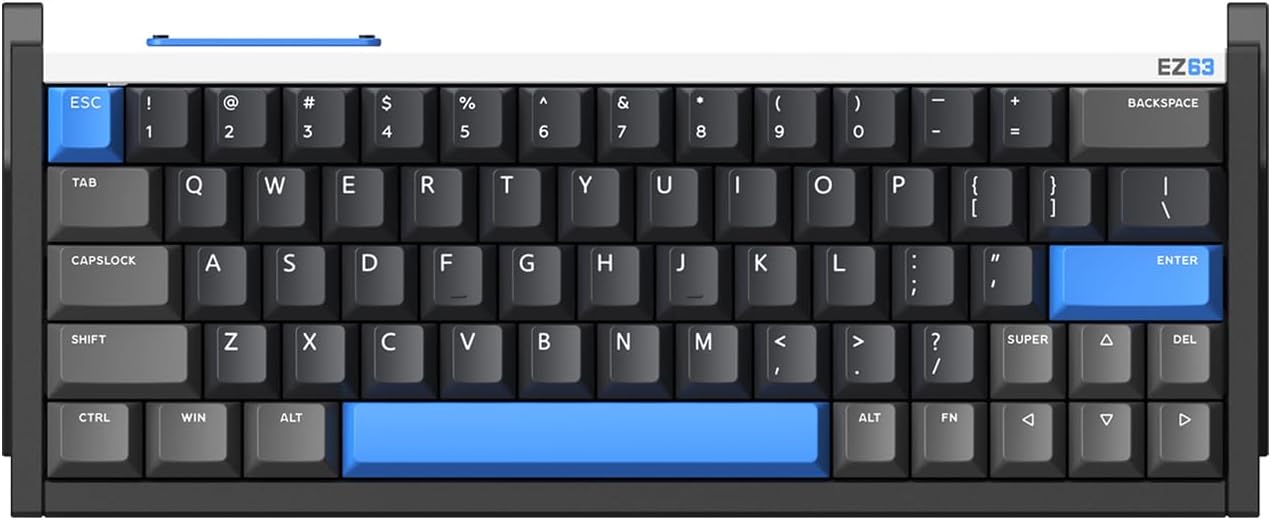 IQUNIX Gaming Keyboard EZ63 60% RGB Mechanical Keyboard with 64 Keys Star Trail Magnetic Switch Rapid Trigger Adjustable Activation Double Shot PBT Key Cap for Win/Mac Laptop PC