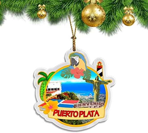 Puerto Plata Dominican Republic Christmas Ornament Transparent Ac...