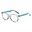 FANNYGO 1 Pack kids Blue Light Blocking Glasses For Girls And Boys Computer Blue Light Blocking Glasses For Age 3-11 (Light blue)