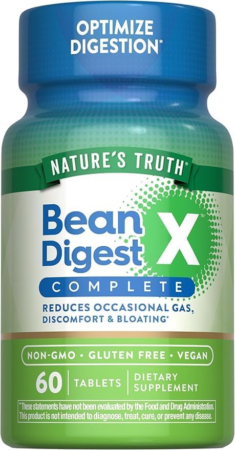 Humidifier Digestive Enzymes, Vegan Bean Digest Supplement, Capsule ...