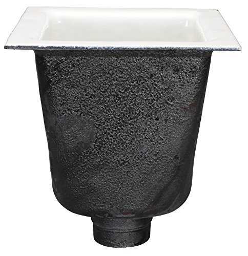 Zurn FD2377-NH3 A.R.C. Floor Sink, 10" Sump Depth, 3" No-Hub Connection, 12" x 12", White image 2
