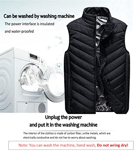 Gilet chauffant électrique USB vêtement thermique 8 zones de chauffage
