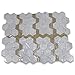 Stone Center Online Carrara White Marble 5 inch Hexagon Mosaic Tile Polished Kitchen Bath Wall Floor Backsplash Shower (1 Sheet)