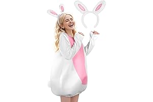 White Rabbit Costume Set for Easter Adult Halloween