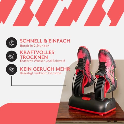 ShoeDry Ozone Schuhtrockner & Schuhauffrischer | Schuhdeo mit Ozon-Technologie zur Geruchsentfernung | Für Fußballschuhe, Sneaker, Boxhandschuhe & mehr | Energieeffizient & Schnell