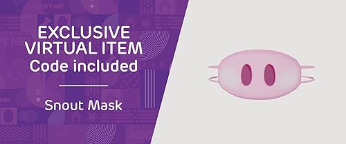 Miniatura 4 de Adopt Me! Peluche de coleccionista  Cerdo  Serie 3  Peluche de estilización raro en el juego  Código de artículo virtual exclusivo incluido