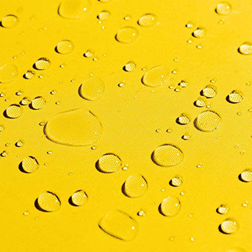 Colourtree 100% Blockage Waterproof 9.5' X 9.5' Sun Shade Sail Canopy  Square Yellow - Commercial Standard Heavy Duty - 220 Gsm - 3 Years Warranty #TOP2