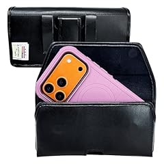 Horizontal - Leather w/ Covered Leather Clip