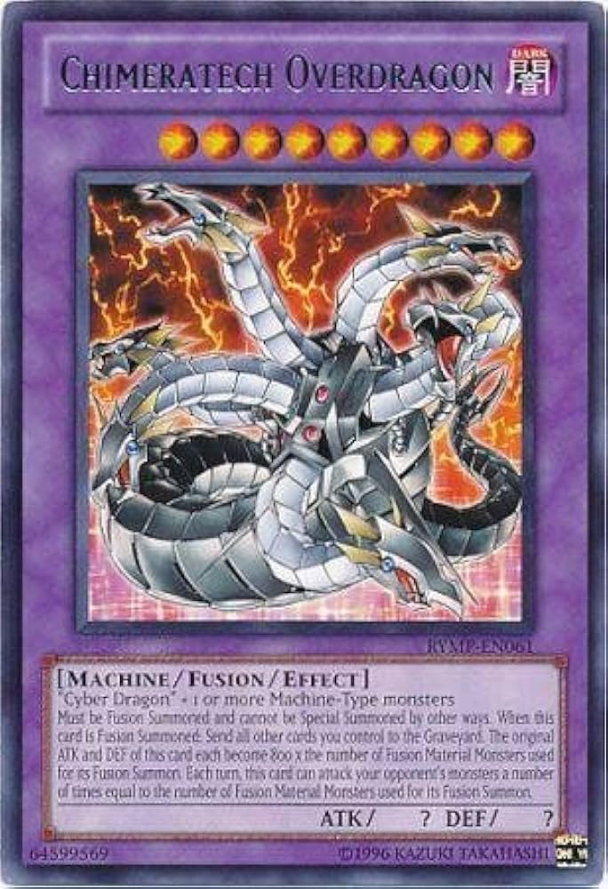 遊戯王 Chimeratech Overdragon Amazon.com: YU-GI-OH! - Chimeratech Overdragon (RYMP-EN061