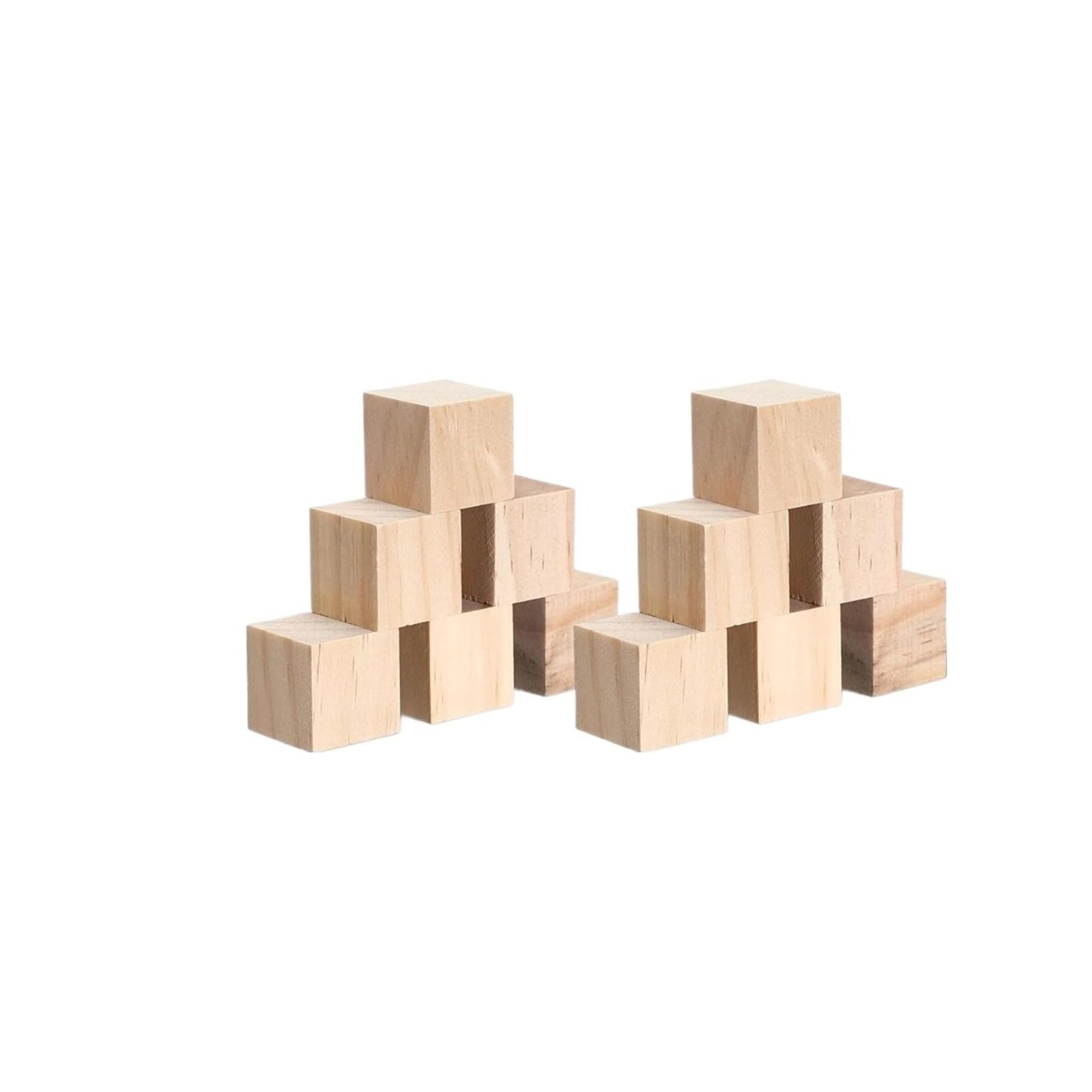 LSNNMU 500 pcs 15mm Wooden Blocks for Crafts, Unfinished Natural Pine Wood Cubes Paint DIY Project Home Decoration for Crafts